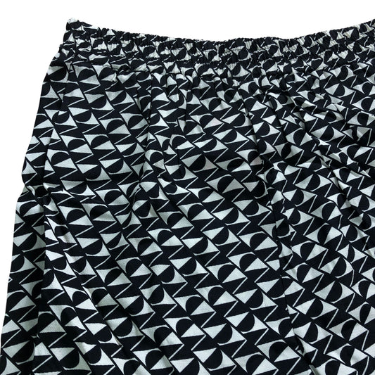 River Island UK8 Women's Trousers Black and White Geometric Print