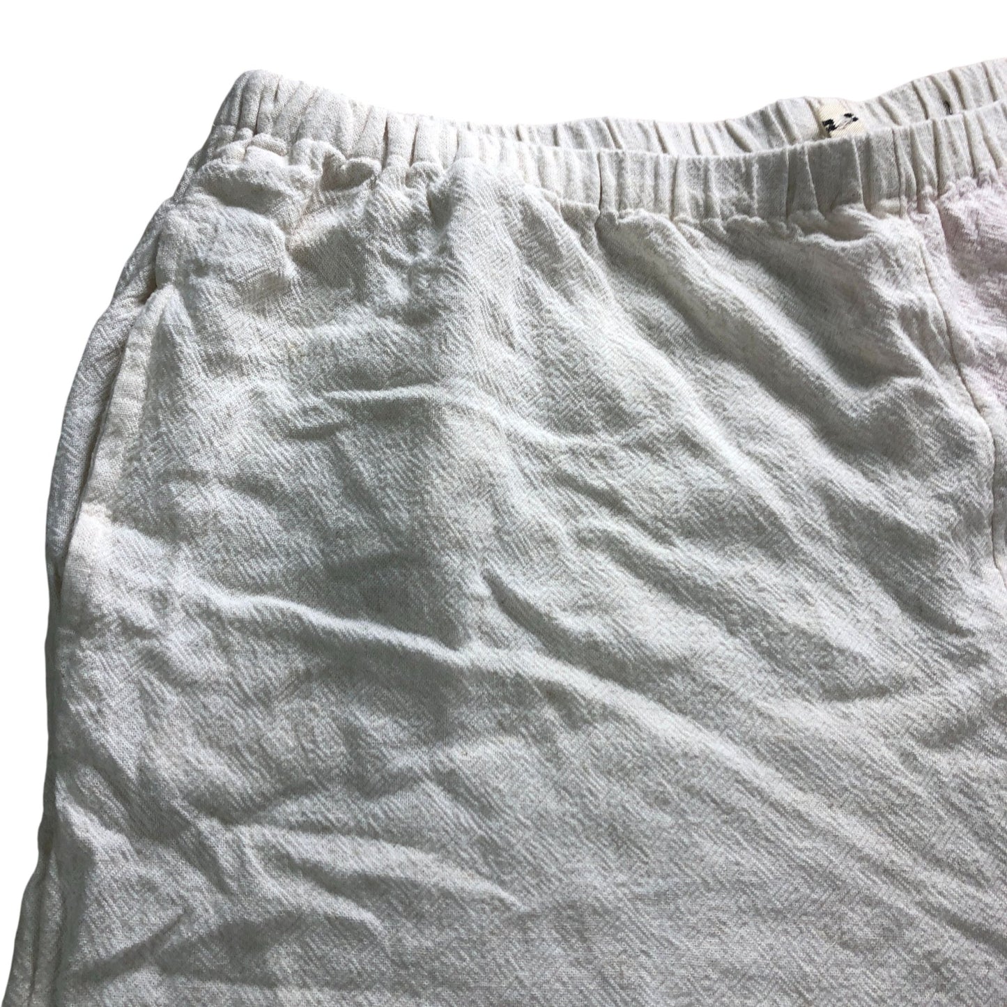 River Island Women's Loungewear Trousers Size L Cream Viscose Linen