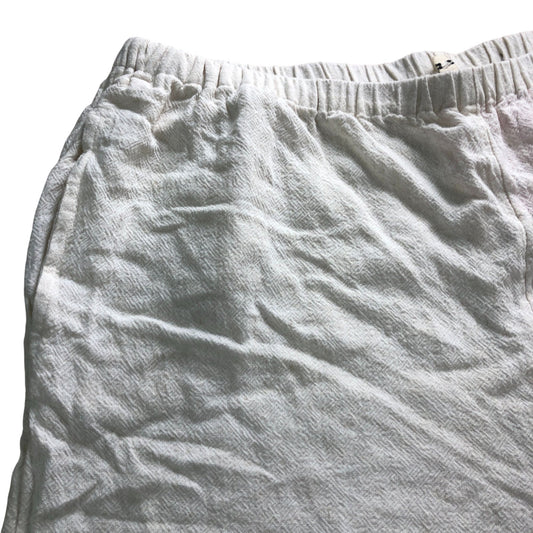 River Island Women's Loungewear Trousers Size L Cream Viscose Linen