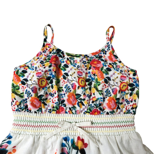 River Island Del Maar Girls Dress 2-3 Years Floral Print Summer Dress