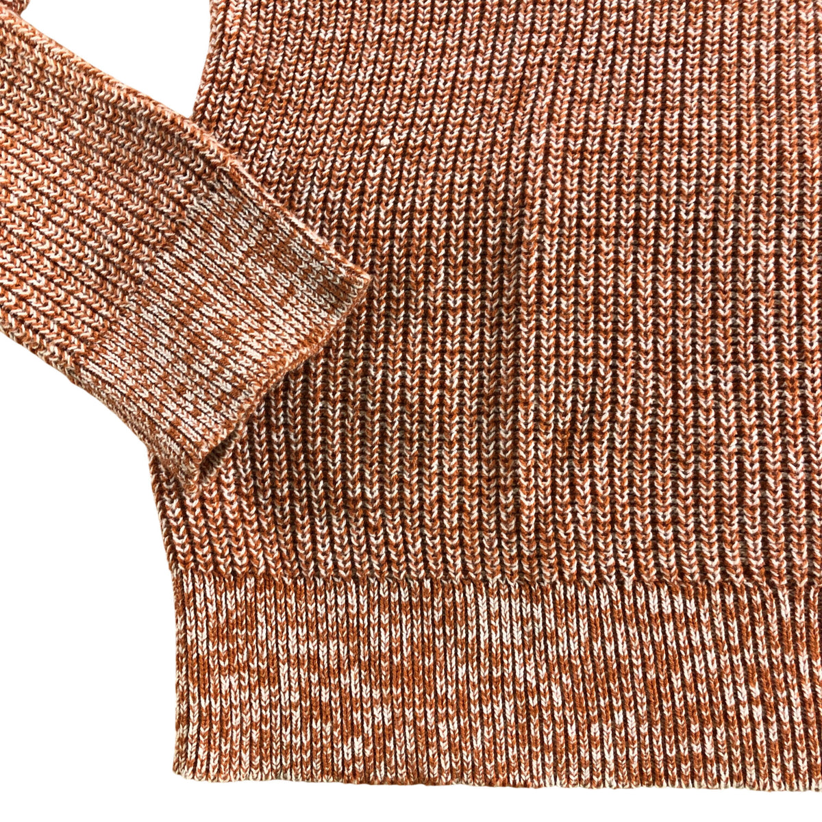 Men's Funnel Neck Jumper UKM Women's Mid Brown Knitted Sweater