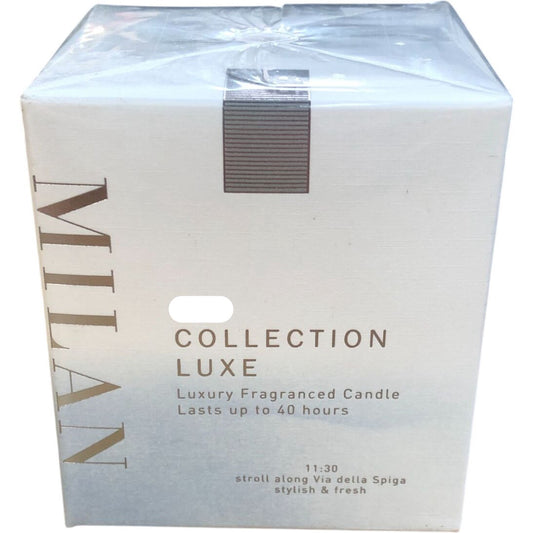 Luxe Milan Green Apple & Magnolia Scented Candle 210g