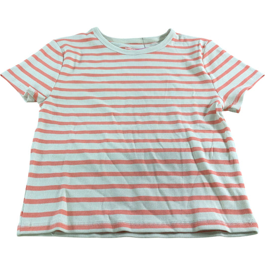 River Island Women's Striped T-Shirt UK16 Coral
