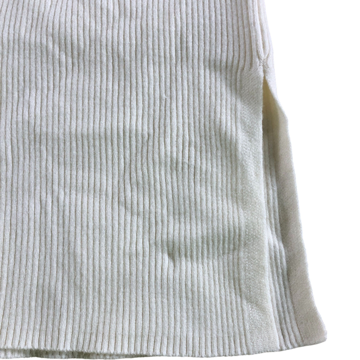 Zara Ribbed Long Sleeve Dress UK8-9 Girls Cream Stretchy