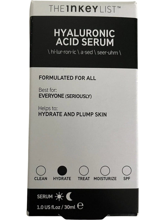 The Inkey List Hyaluronic Acid Serum 30ml Hydrate Plump Skin For All Skin Types