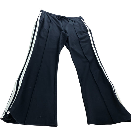 Branded Black Side Striped Flared Joggers - Size 18