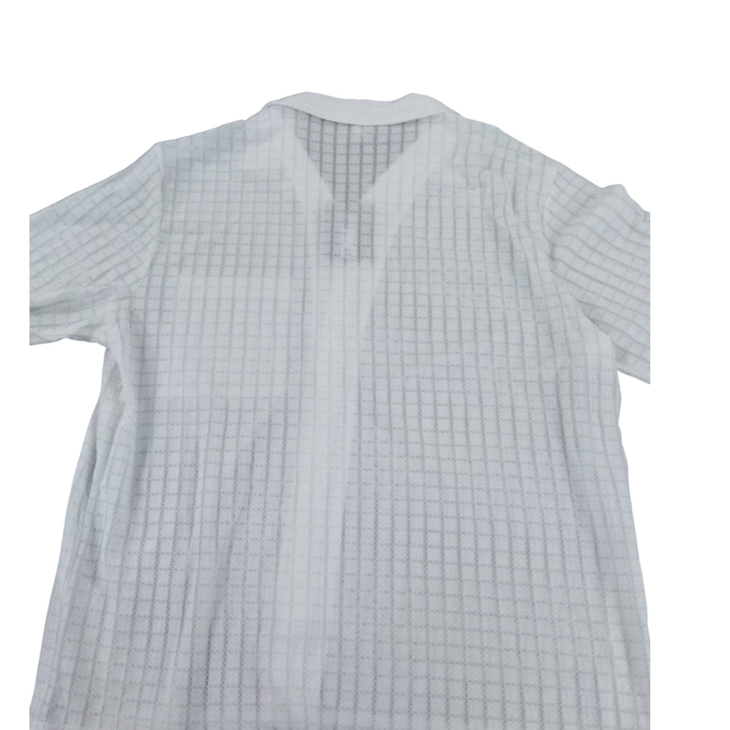 River Island White Short Sleeve Shirt UK L Men's Casual Lightweight Fashion