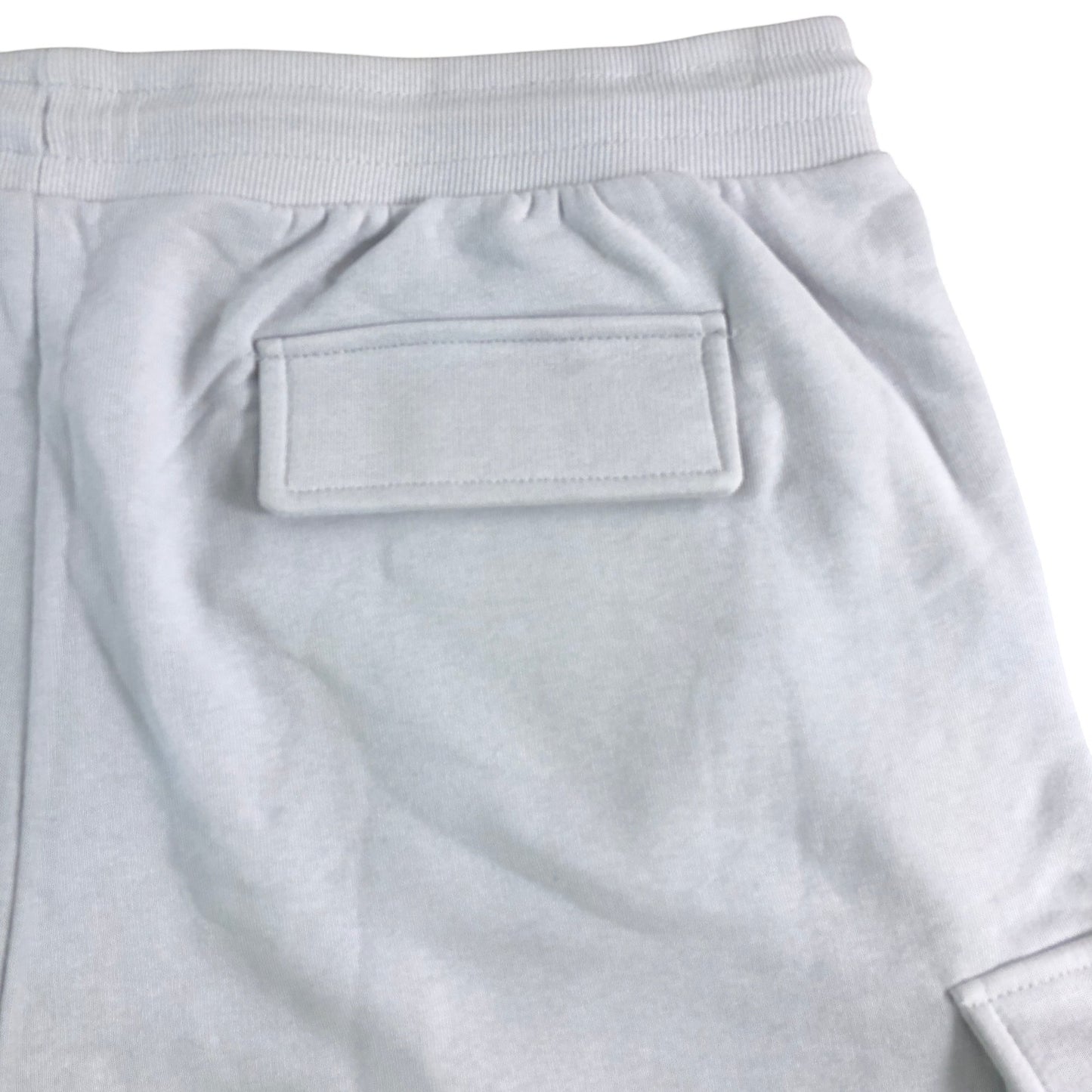 BORN RICH Cargo Shorts XL Men's Light Grey Cotton Blend Elastic Waist