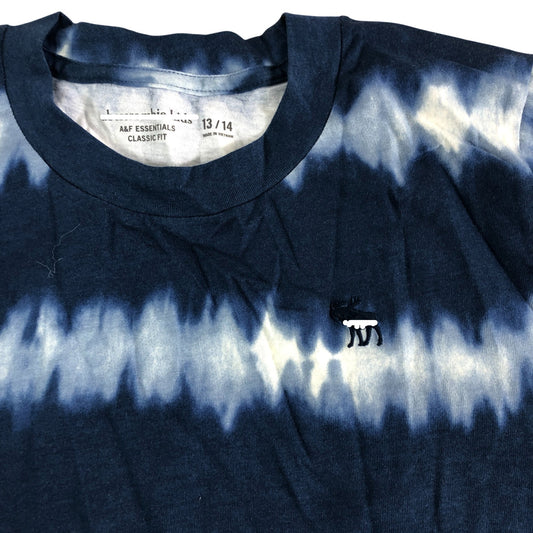 Branded T-Shirt 13-14 Years Classic Fit Navy Tie Dye Short Sleeve