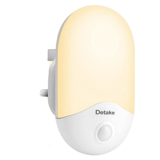 Detake LED Night Light Model LD060-WH Portable Home Décor