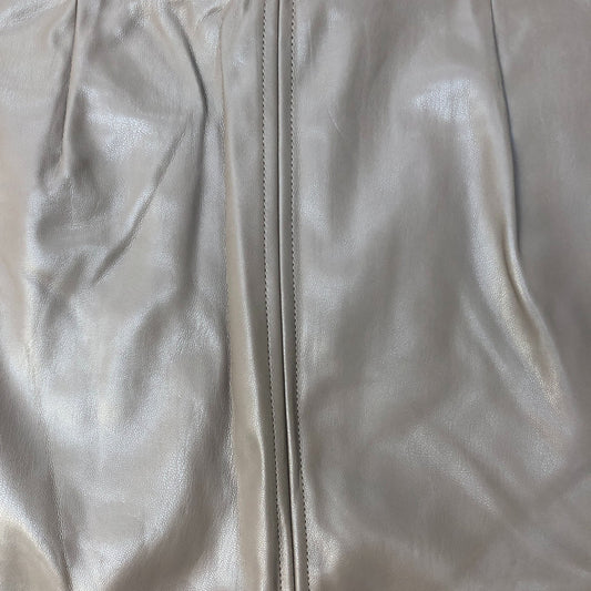 River Island Faux Leather Mini Skirt UK8 Women's Brown Stylish Design