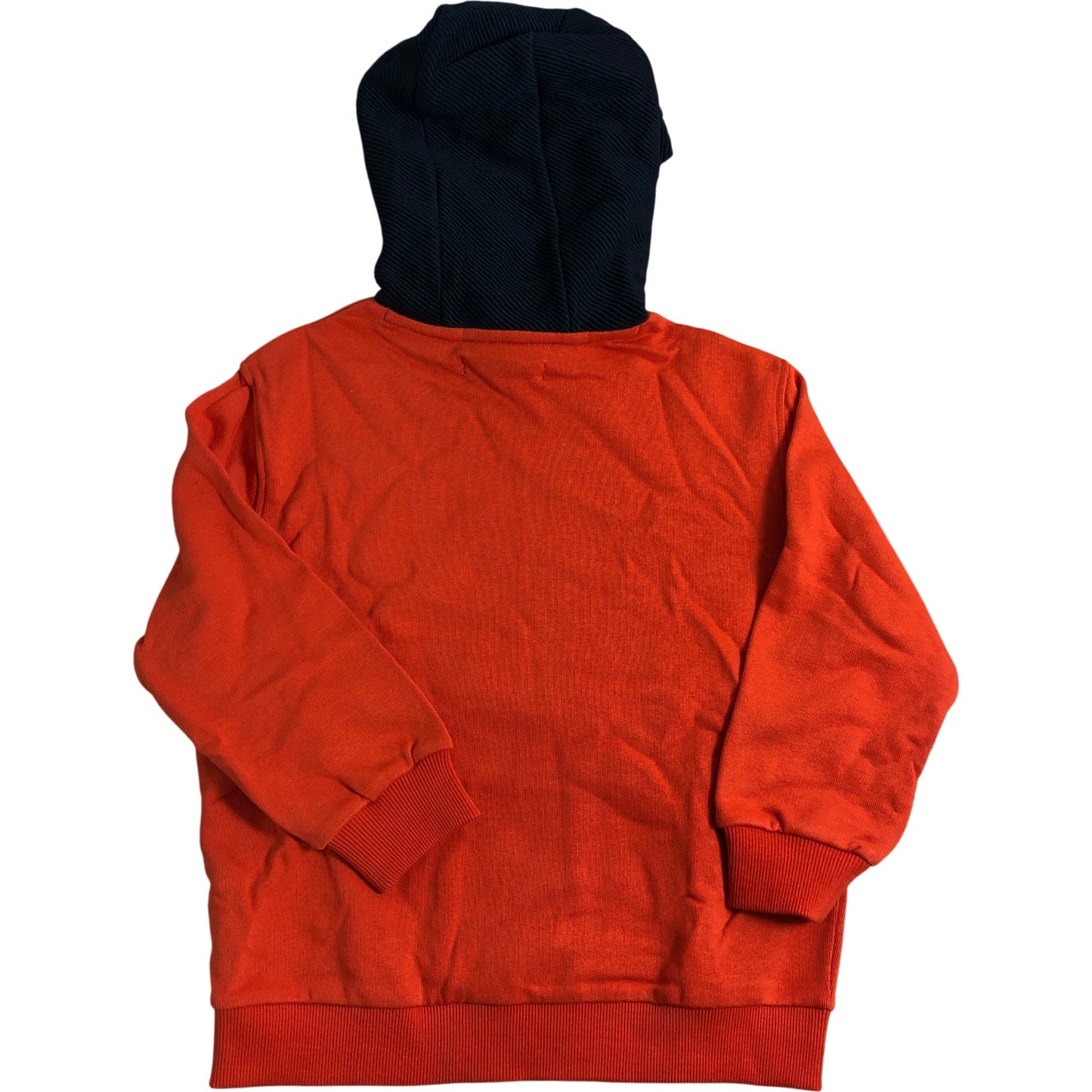 AllSaints Block Logo Hoodie Size 9-10 Years Boys Sweatshirt Orange Black