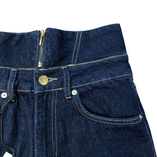 River Island Wide Leg Jeans Dark Blue