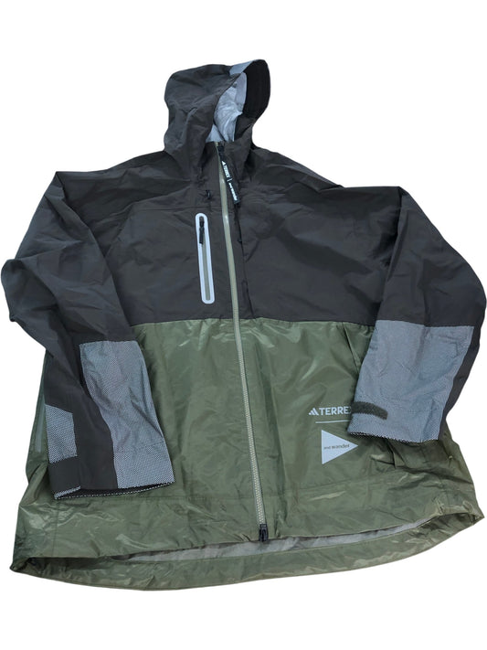 ADIDAS Terrex Rain Radar Jacket Size L Men's Waterproof Windproof Green
