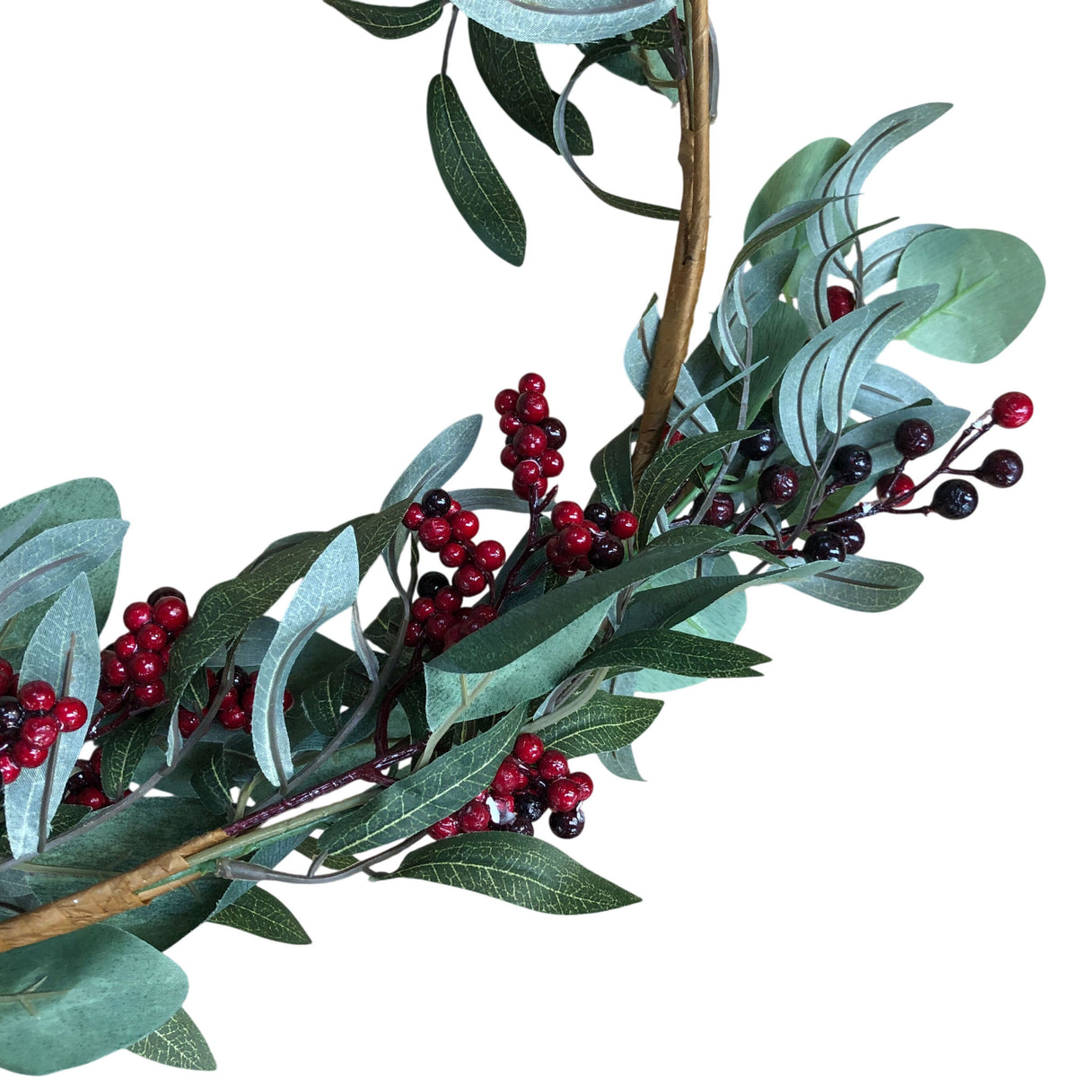 Festive Greenery & Fruit Berry Garland Decoration 8 Foot