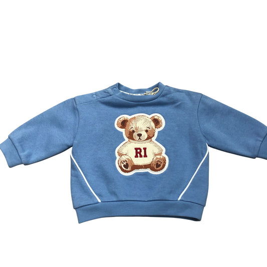 River Island Baby Unisex Outfit Set Blue Sweatshirt And Joggers 0-3 Months