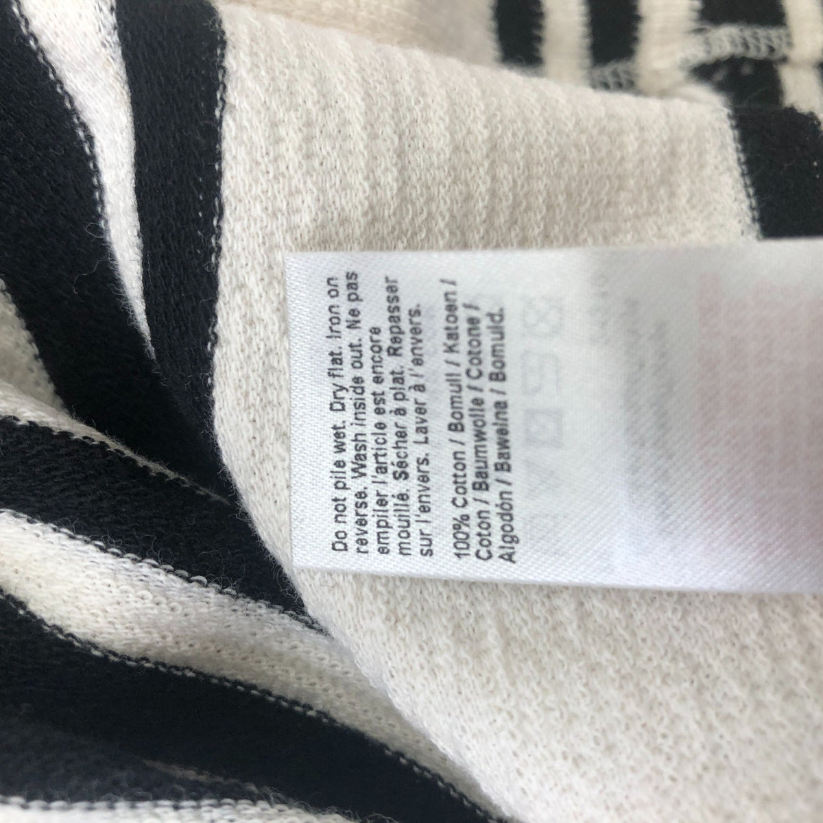 River Island Women Black And White Striped Tank Top Cotton Fashion Large