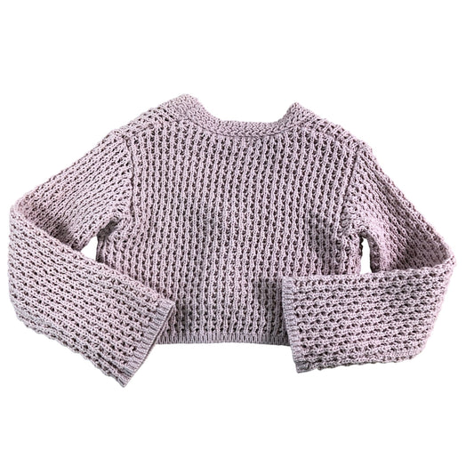 River Island Girls Knitted Cardigan Size Age 7-8 Pink with Button Closure