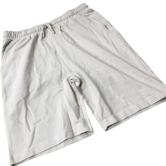 White Casual Shorts Cotton Elastic Waist 15Years Teens