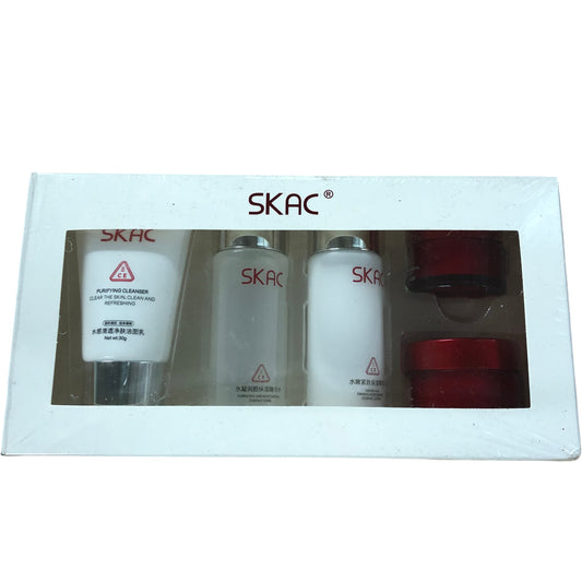 SKAC Moisturising Refreshing Cleansing Skin Care Gift Set Five Piece Bundle