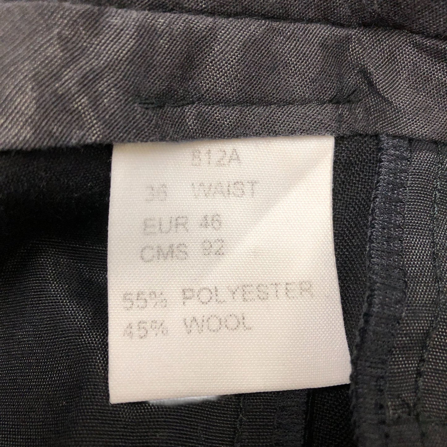 Black Trousers Wide Leg UK18