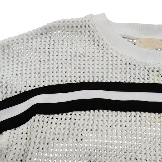 River Island Activewear Set UK9-10 Years Girls White Cropped Top Skirt Set