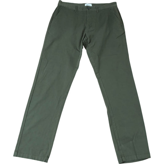 River Island Denim Specialist Chinos UK32 Men's Tailored Stretch Olive Green