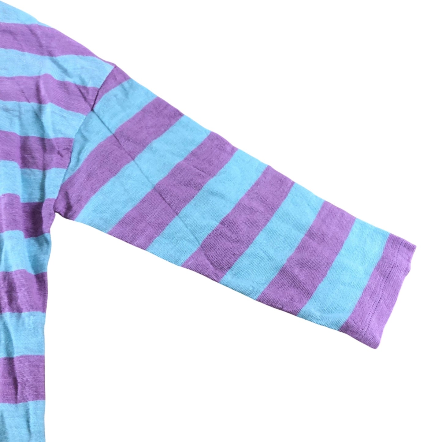 Boden Pink/Blue Striped 3/4 Length Sleeve Top - Size 12