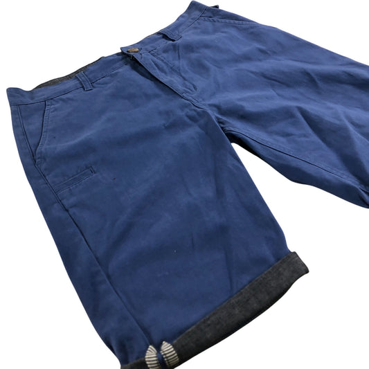 Fluid Shorts Men's Blue Cotton Casual Style Medium