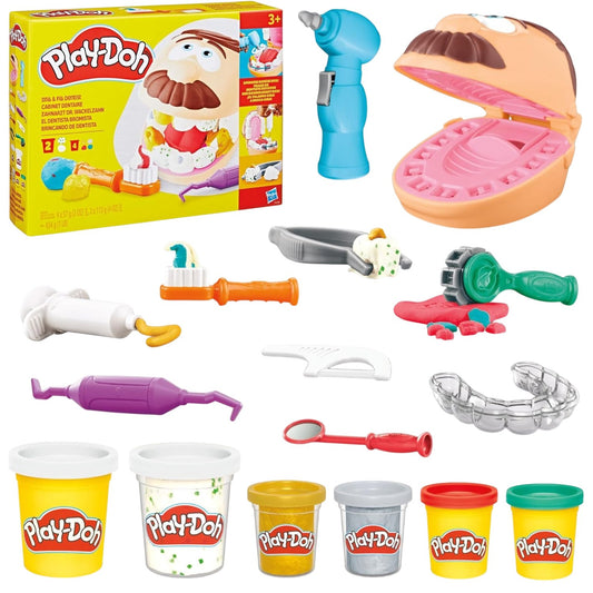 Play-Doh Drill And Fill Dentist Educational Toy Fun Play Dough Set 3 Years