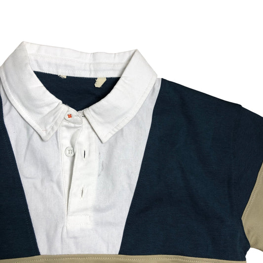 Branded Kids Stylish Polo Shirt 12 Years Colour Block Short Sleeve Top