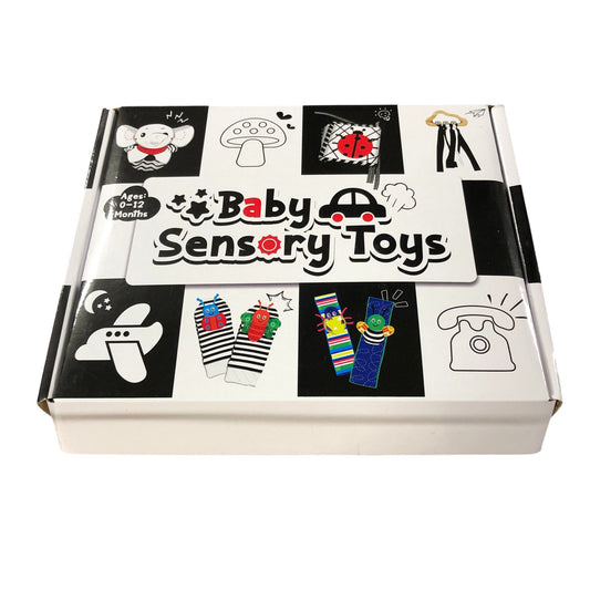 Perbabe Baby Sensory Toys Gift Set For Infants Ages 0-12 Months Educational Toys