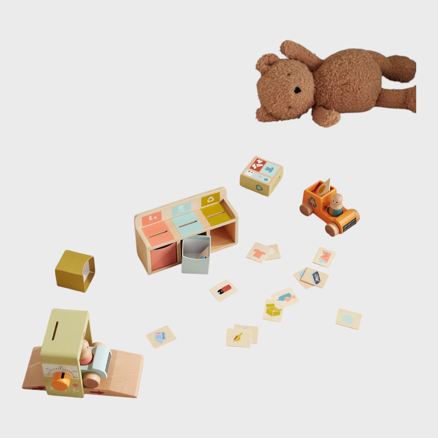 Kid's Concept Wooden Recycling Station Toy