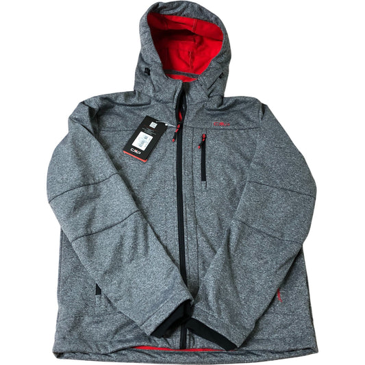 CMP Men's Windbreaker Jacket Grey Clima Protect Waterproof Breathable Large