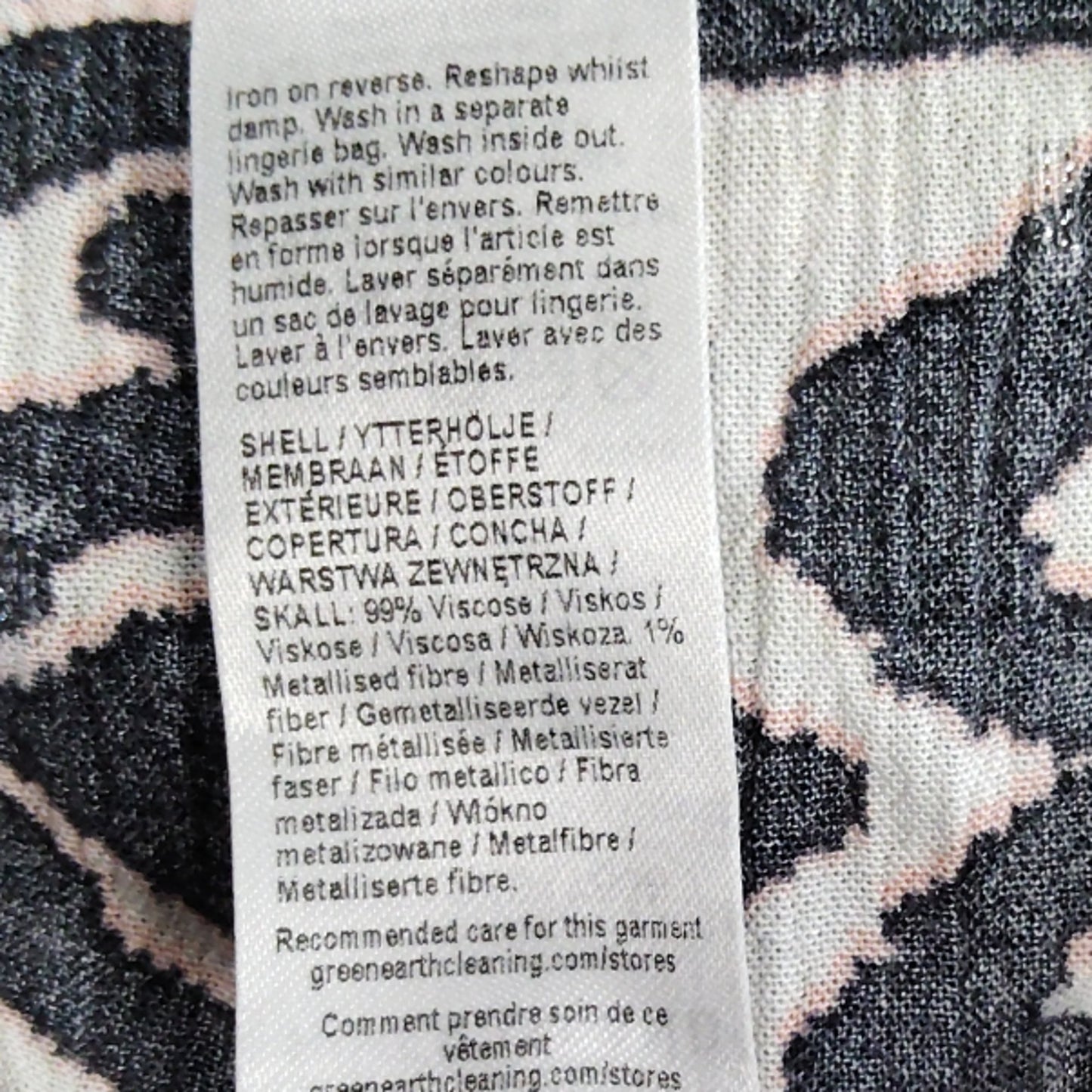 River Island Women's Long Sleeve Maxi Dress UK S Black Pink Print Casual Wear