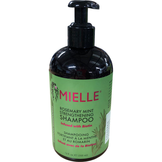 MIELLE Rosemary Mint Strengthening Shampoo 355ml Infused With Biotin Hair Care