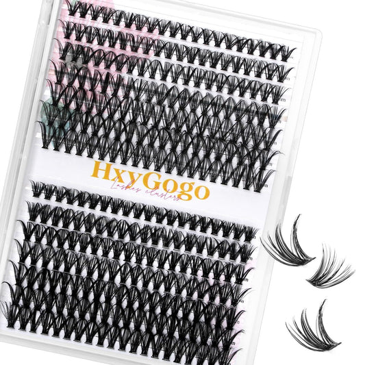 HxyGogo Lash Clusters DIY Eyelash Extensions Reusable Individuals 30D 40D Mix