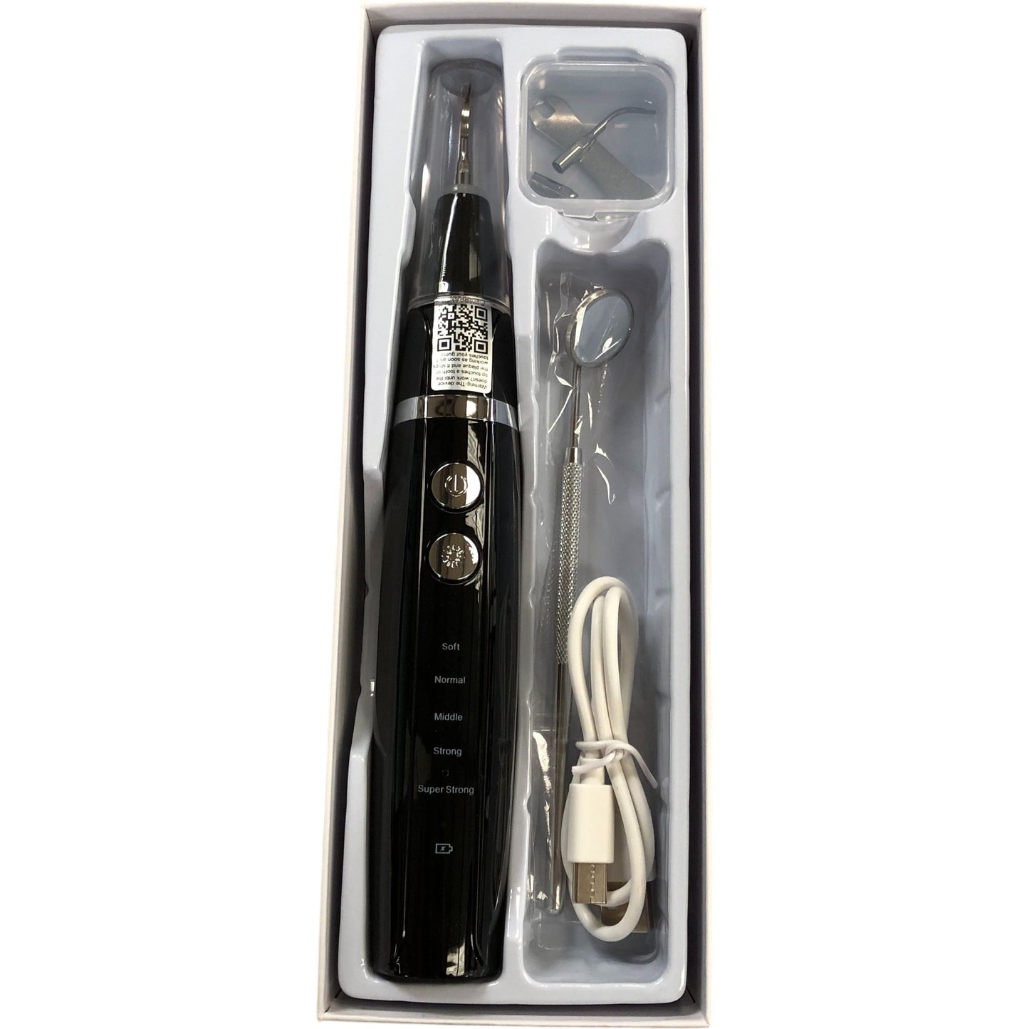 Tooth Cleaner Intelligent Ultrasonic Dental Care 5 Modes Black