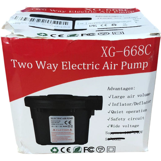 XG-668C Two Way Electric Air Pump Inflator Deflator High Volume Quiet Operation