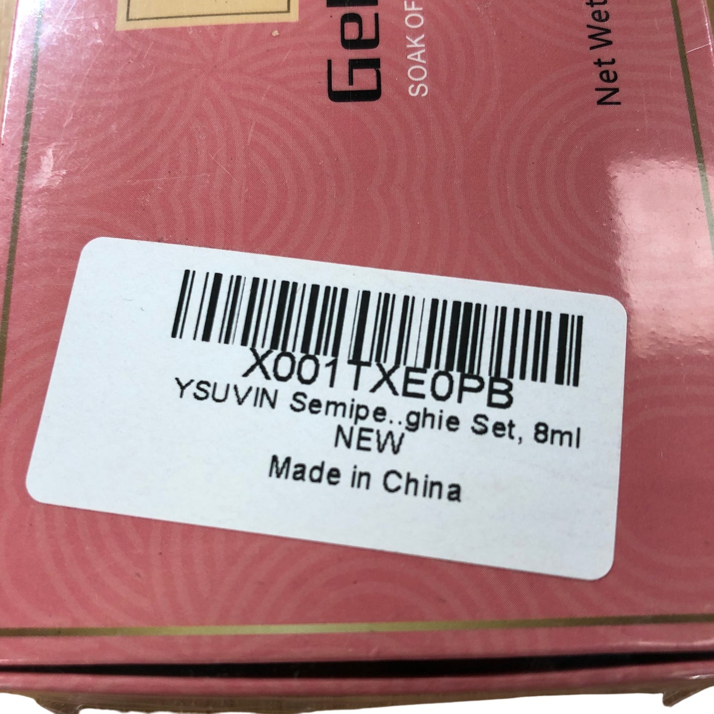 YsuVIN Gel Polish Soak Off UV/LED 6 Pieces 8ml New Nail Polish Set