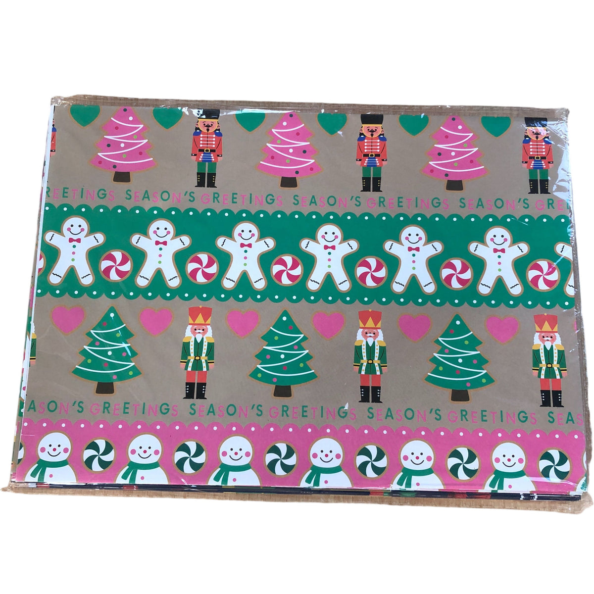 Christmas Wrapping Paper Seasonal Designs 12 Sheets