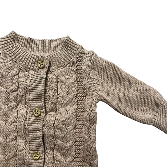 So Cute Baby Toddler Playsuit 0-3 Months Beige Knitted Romper Outfit 56cm