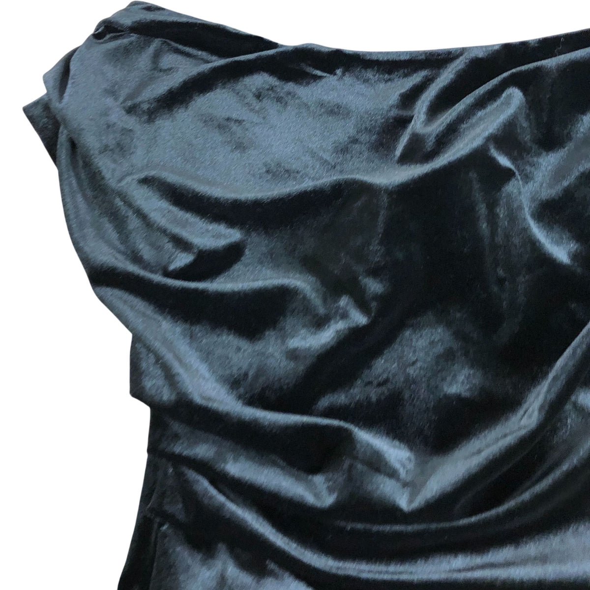 River Island Black Velvet Top UK8 Women's