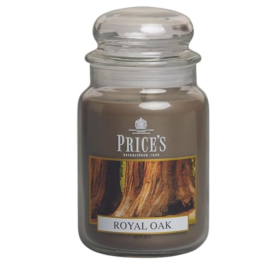 Price's Royal Oak Scented Candle 630g Home Fragrance Decorative Jar