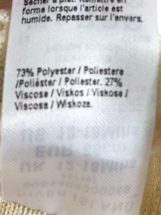 River Island Mini Girls Cream Dress UK12-18 Months Ruffled Design Knitwear