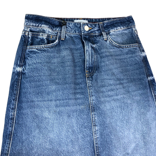 River Island Denim Skirt UK14 Women's A Line Midi Length