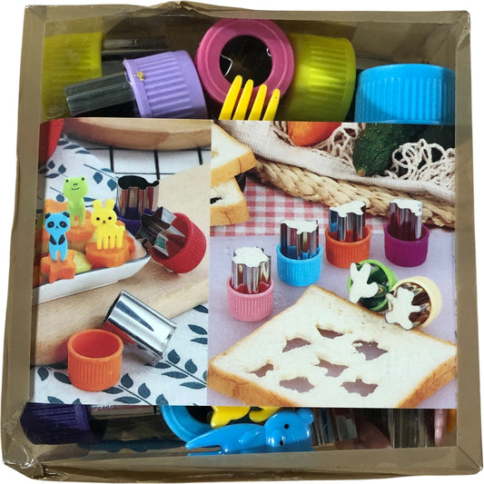 Animal Themed Cookie Cutters Set 24 Piece Kids Fun Baking Tools Multicoloured