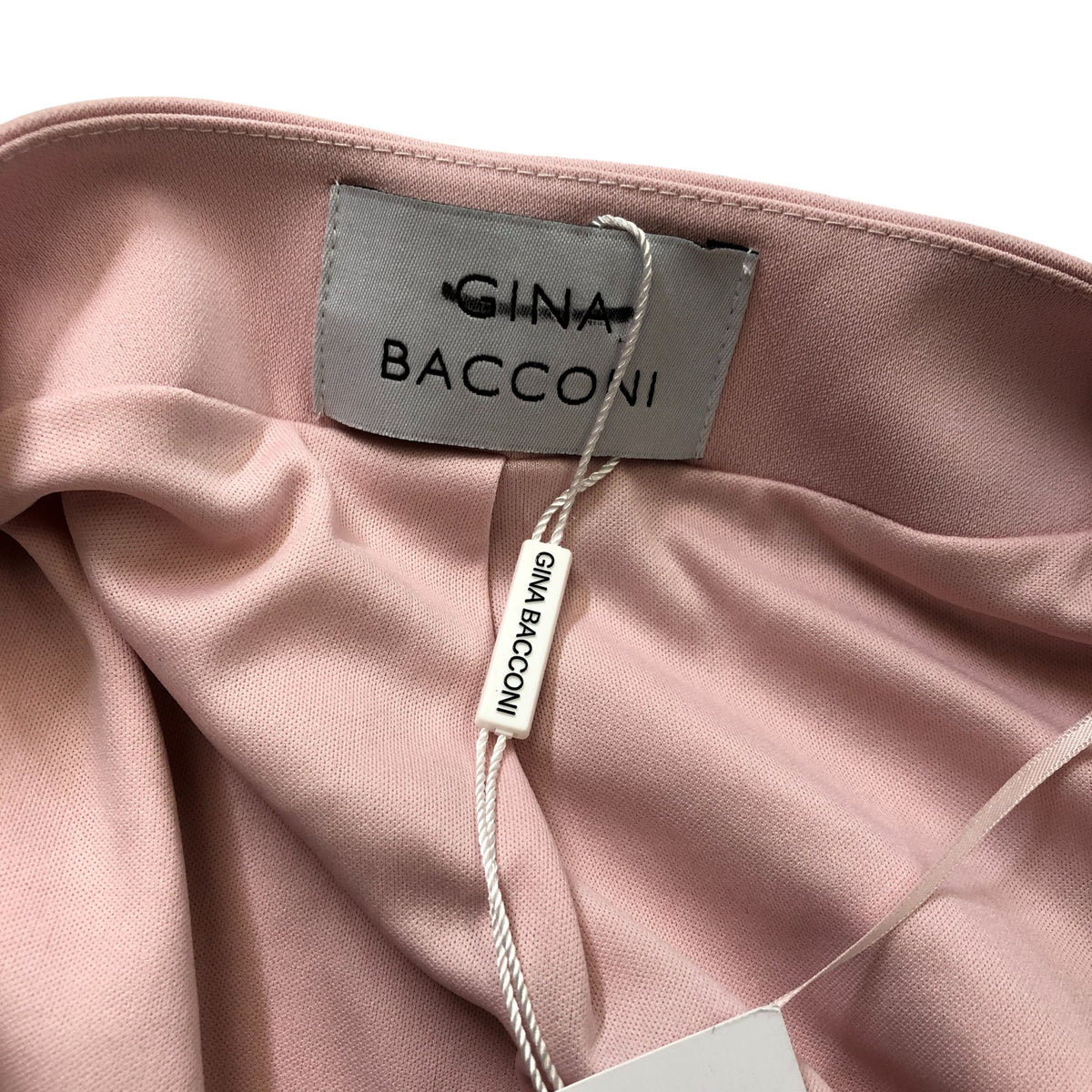 Gina Bacconi Gigi Moss Crepe Bolero Blush Pink Flared Sleeve Cropped Size 22