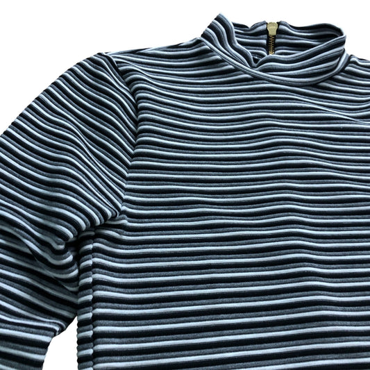 Branded Striped Midi Dress - Size 6