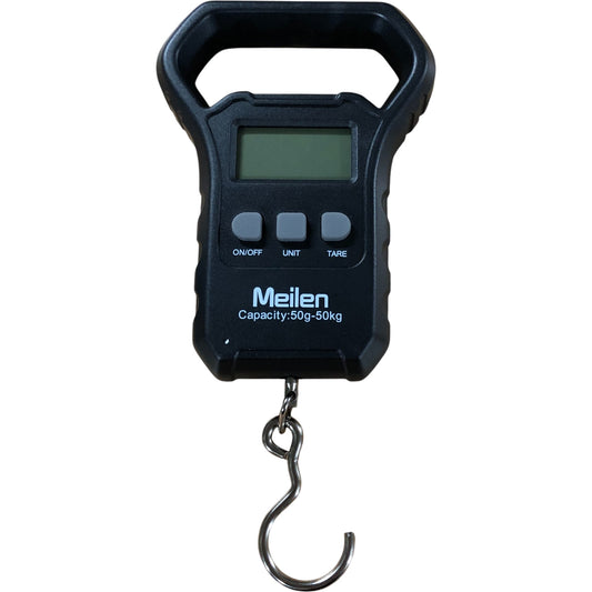 Meilen Fishing Scale 50kg Capacity Electronic Hook Weighing Device UK